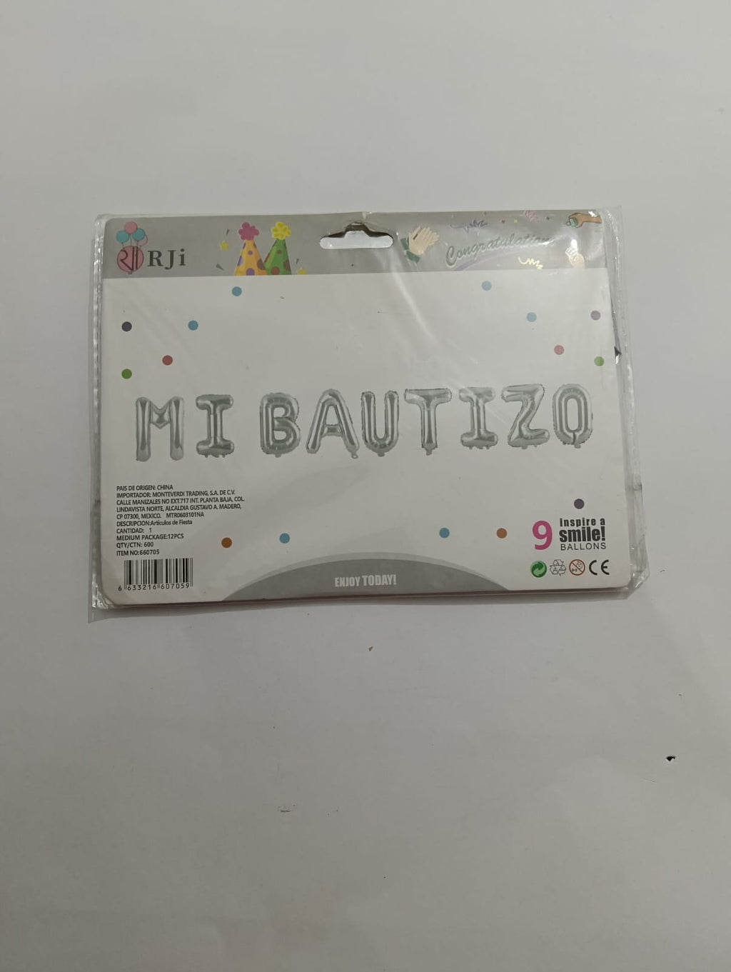 LETRERO MI BAUTIZO