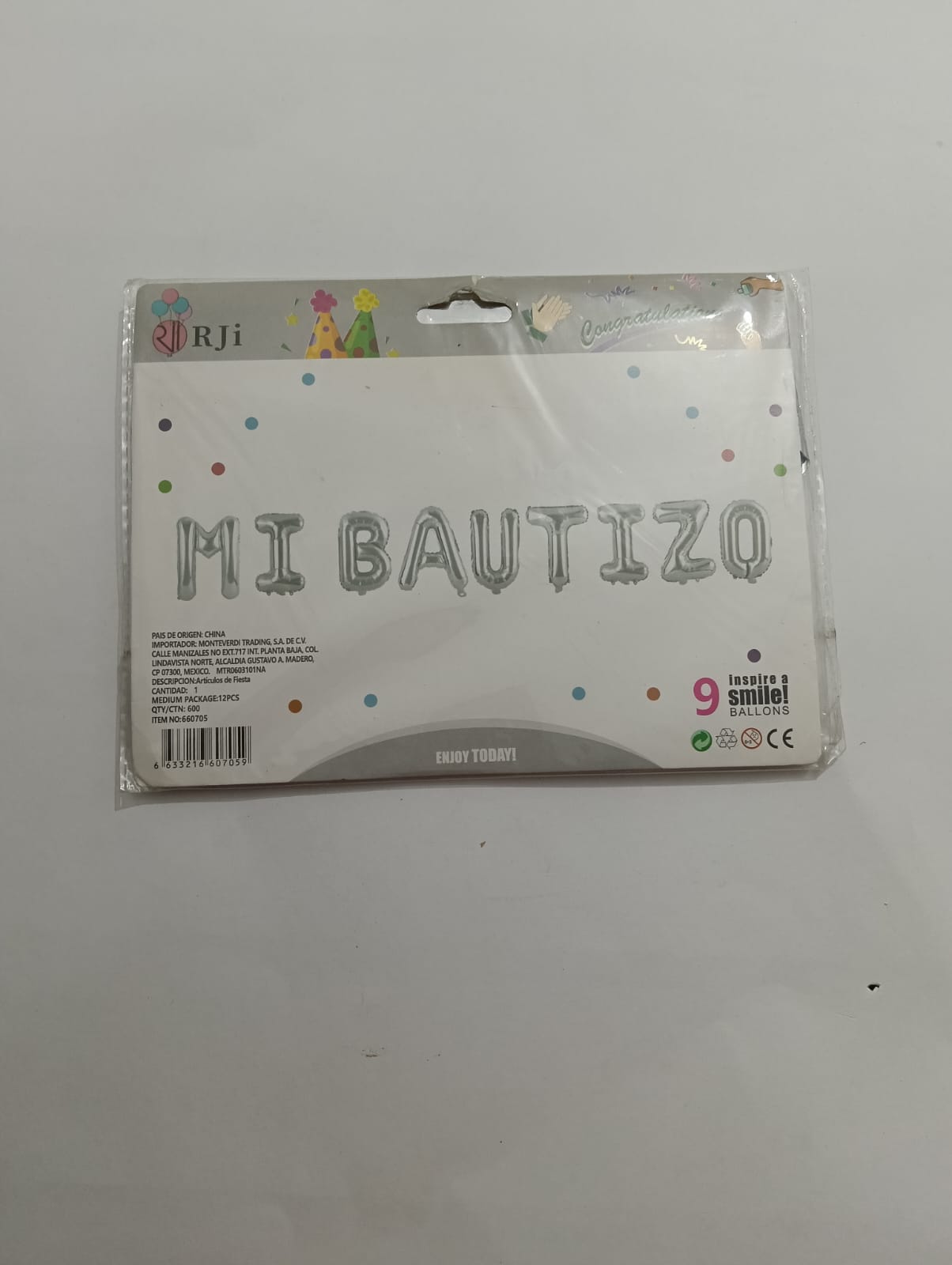 LETRERO MI BAUTIZO