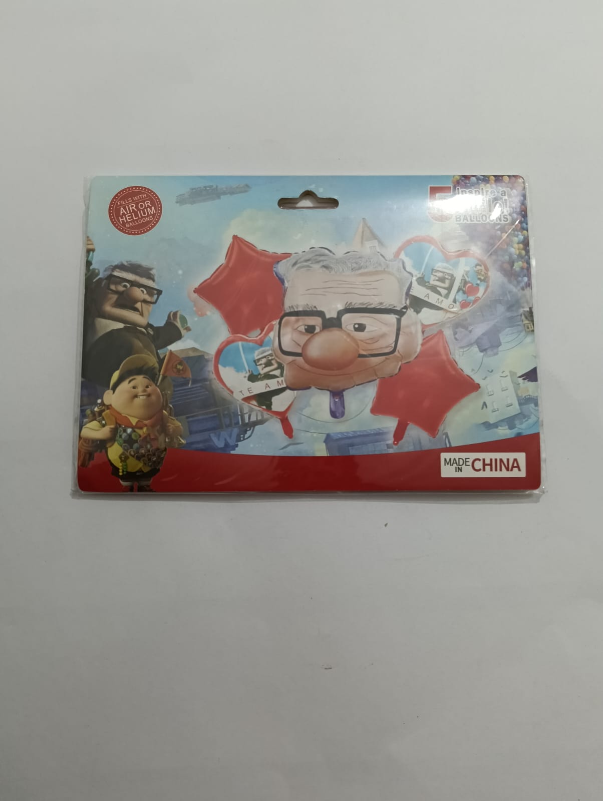 UP CARL FREDRICKSEN  SET 5 GLOBOS METÁLICOS