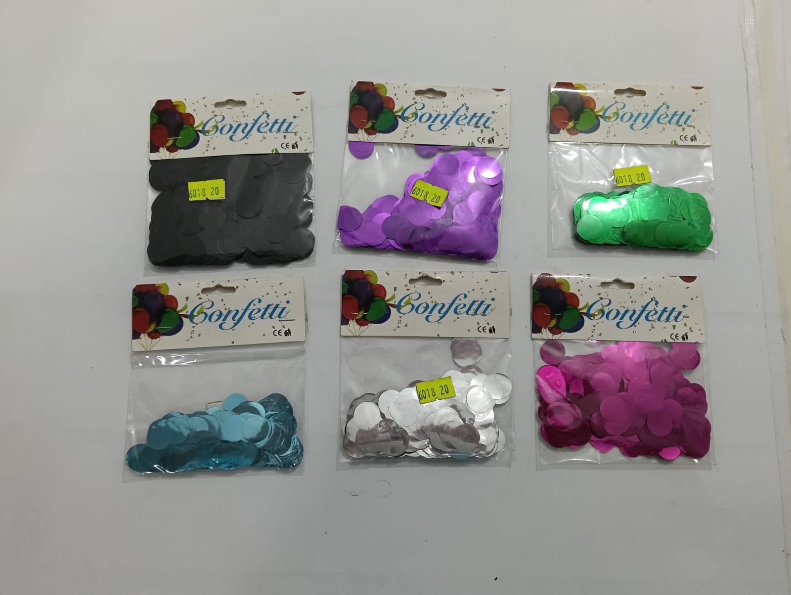 CONFETI METÁLICO PARA GLOBOS FORMA CÍRCULOS