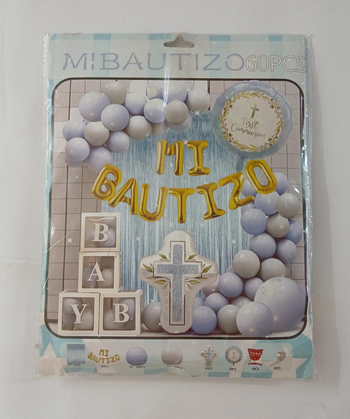 MI BAUTIZO ARCO COMPLETO NIÑO