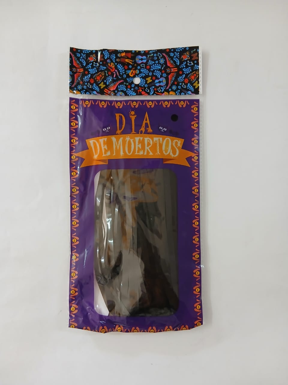 CORTINA LLUVIA DIA DE MUERTOS NEGRA