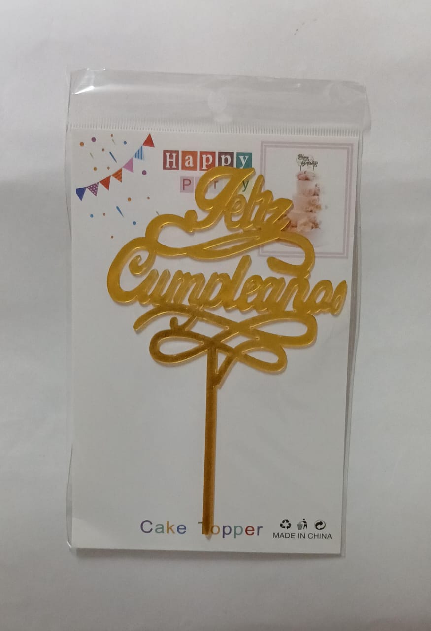 LETRERO FELIZ CUMPLEAÑOS PARA PASTEL