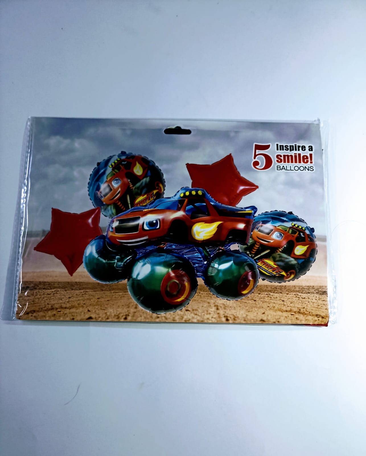 BLAZE Y LOS MONSTERS MACHINE SET DE 5 GLOBOS METALICOS