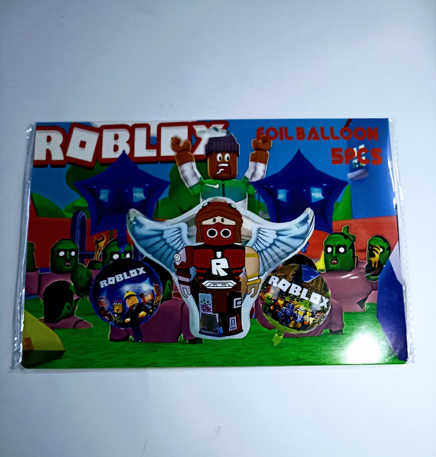 ROBLOX SET 5 GLOBOS METÁLICOS