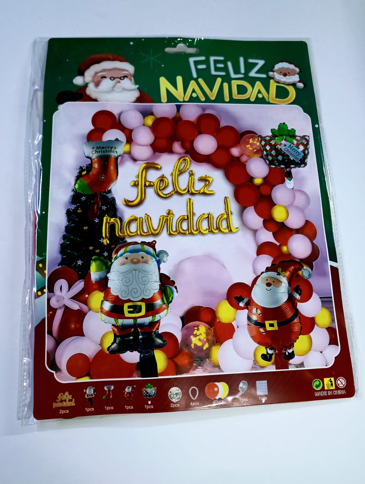 NAVIDAD ARCO COMPLETO SANTA CLAUS