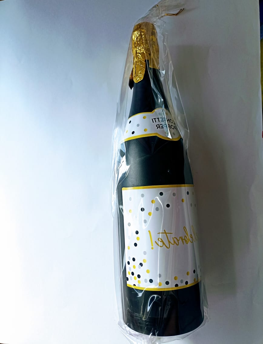 BOTELLA CONFETI GRANDE