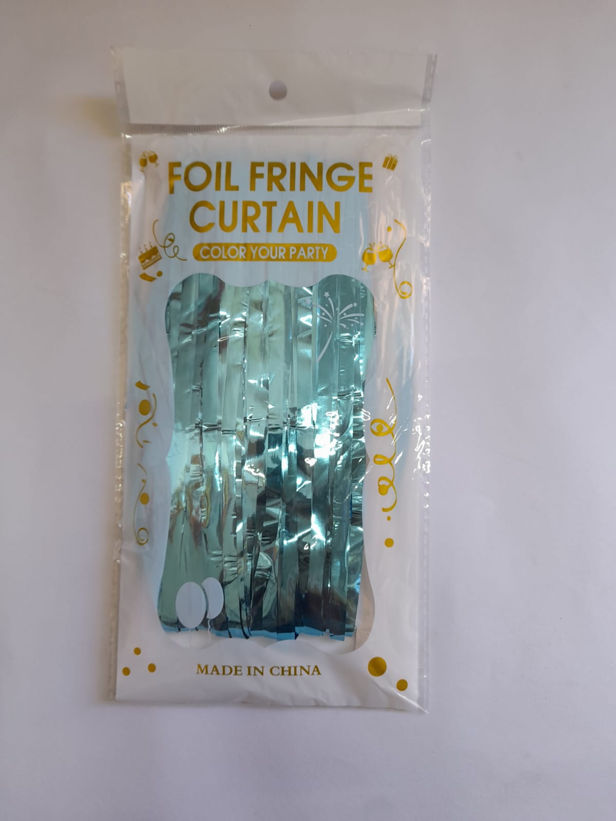 CORTINA LLUVIA AZUL CELESTE